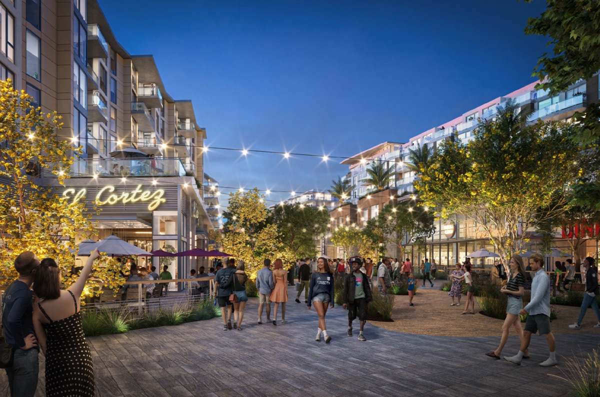 Mock up of proposed Public Space in midway rising project, 14.5 acres of parks and public space