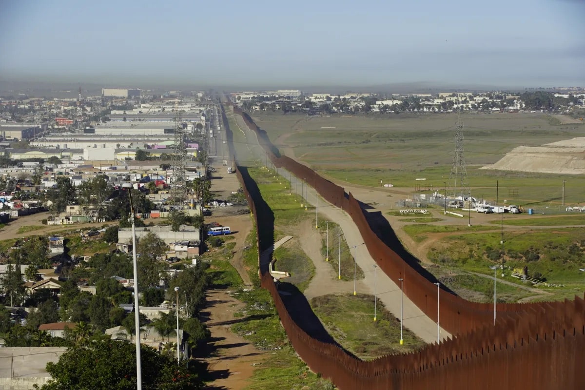 San Diego, California and Mexico border in Otay Mesa